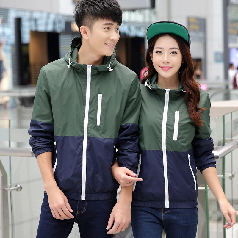 2019 Spring Autumn Fashion Jacket Women/Men Hooded Casual Zipper Jackets Coat Patchwork Color Thin Unisex Coat Outwear
2019 Spring Autumn Fashion Jacket Women/Men Hooded Casual Zipper Jackets Coat Patchwork Color Thin Unisex Coat Outwear