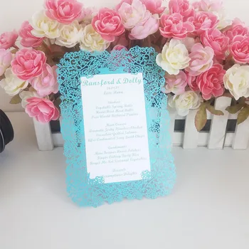 Luxury Pink blue Laser Cut Menu card items for wedding and party
Luxury Pink blue Laser Cut Menu card items for wedding and party