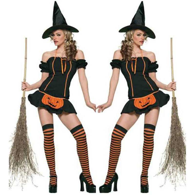 2018 New High Quality Halloween Black Witch Cosplay Sexy Costumes Fashion Exotic ApparelPlay Nightclubs Fantasy Women Clothing
2018 New High Quality Halloween Black Witch Cosplay Sexy Costumes Fashion Exotic ApparelPlay Nightclubs Fantasy Women Clothing