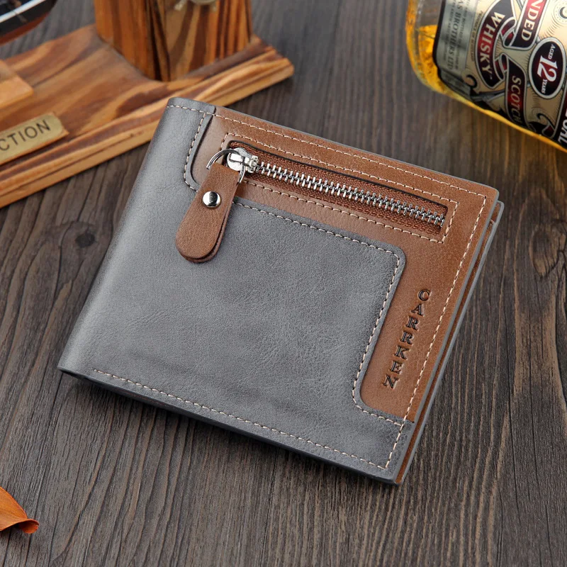 2019 New Men's Fashion Leather Wallet Card Holder Small Zipper Coin Pocket Purse Short Casual Business Cash Bifold Wallet
2019 New Men's Fashion Leather Wallet Card Holder Small Zipper Coin Pocket Purse Short Casual Business Cash Bifold Wallet
