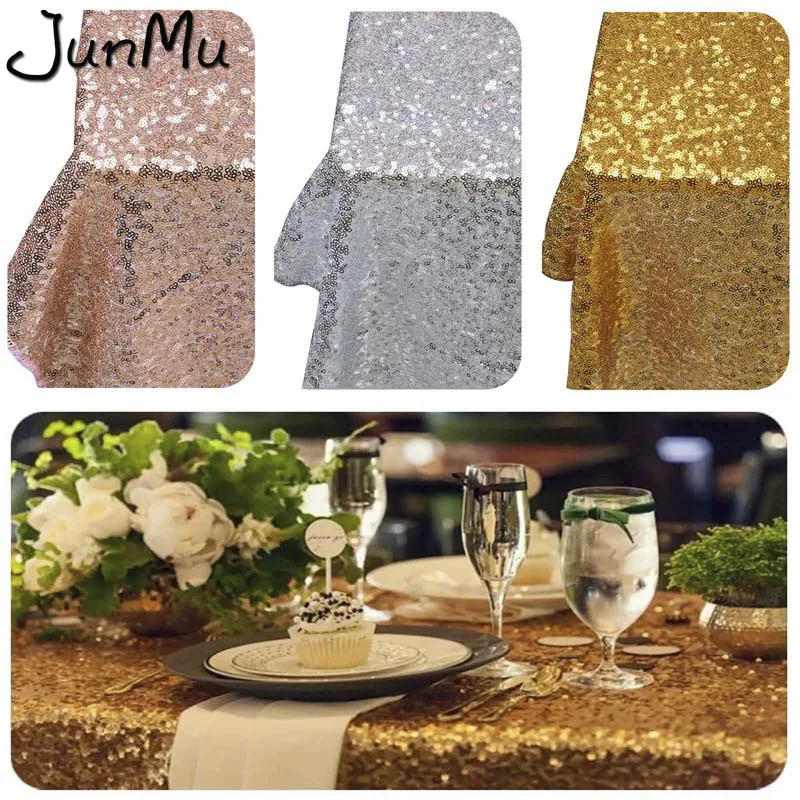 1Pc 40''x60" Gold Silver Champagne Sparkly Sequin Rectangle Table Cover Tablecloth For Wedding Party Event Decor By express
1Pc 40''x60" Gold Silver Champagne Sparkly Sequin Rectangle Table Cover Tablecloth For Wedding Party Event Decor By express