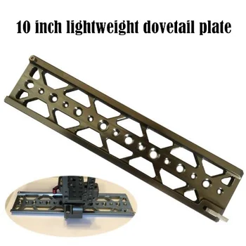 10 inch lightweight dovetail plate for TILTA BMPCC4K/6K A7S2 A7RM3 A9 BMPCC4K Camera Rig With 1/4" And 3/8" Screw hole 
10 inch lightweight dovetail plate for TILTA BMPCC4K/6K A7S2 A7RM3 A9 BMPCC4K Camera Rig With 1/4" And 3/8" Screw hole