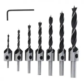 7pcs 5 Flute Countersink Drills Bit HSS Drills Bit Reamer Set For Woodworking Chamfer 3-10mm Twist Drill Bit Set Gun Drill Bit
7pcs 5 Flute Countersink Drills Bit HSS Drills Bit Reamer Set For Woodworking Chamfer 3-10mm Twist Drill Bit Set Gun Drill Bit
