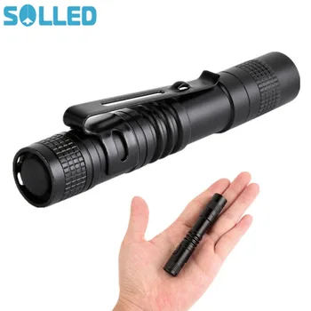 SOLLED XPE Clip Mini LED Flashlight Torch Waterproof Handheld Penlight Lamp Powered for Camping Hiking Lighting
SOLLED XPE Clip Mini LED Flashlight Torch Waterproof Handheld Penlight Lamp Powered for Camping Hiking Lighting