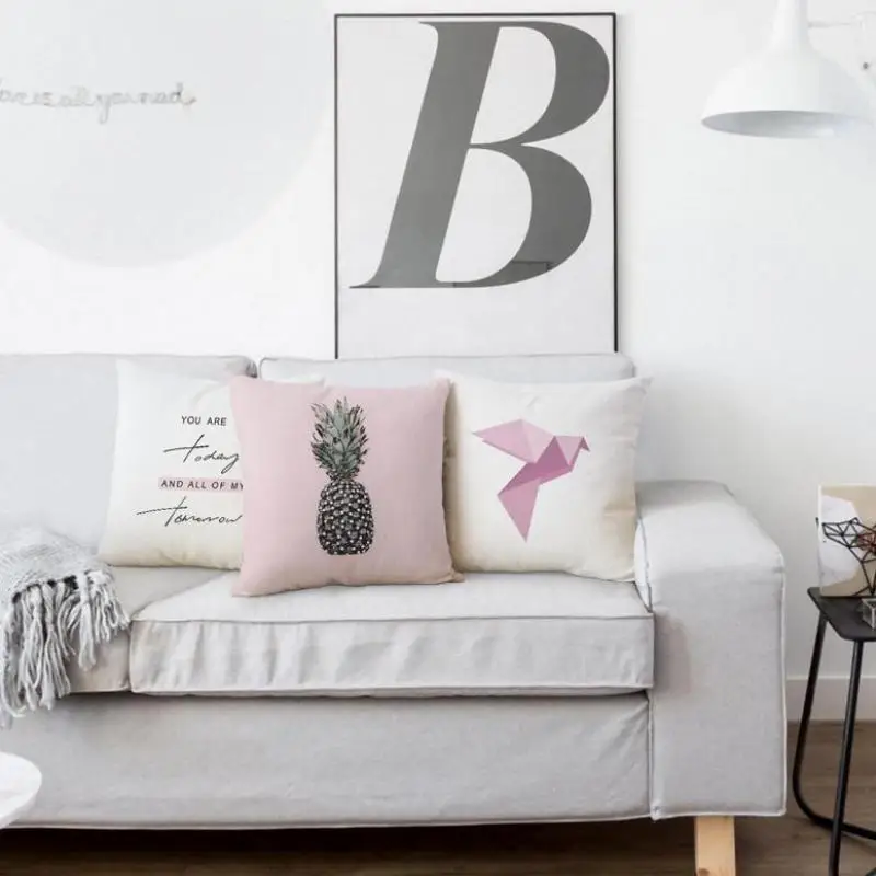 Customized Pineapple Cushion 26 English Letters Alphabet Text Paper Crane Flamingo Pink Pillow Nordic Style For Girl Gift
Customized Pineapple Cushion 26 English Letters Alphabet Text Paper Crane Flamingo Pink Pillow Nordic Style For Girl Gift