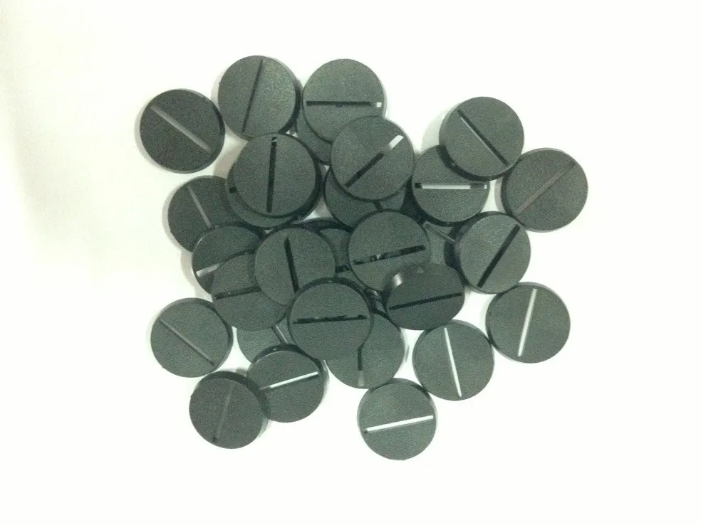 20pcs / lot Resin Miniatures model 25 * 25 mm grooves round base (plastic) Free Shipping
20pcs / lot Resin Miniatures model 25 * 25 mm grooves round base (plastic) Free Shipping