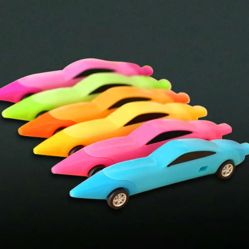 

6pcs/set New cute Kawaii plastic car ballpoint pen 6 colors Screative novelty product writing pen stationery supplies gift