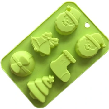 Silicone Mold 6 Santa Claus Christmas Gifts BellSocks Tree Cartoon Shape DIY Soap Cake Mold High Quality Material Baking Tool
Silicone Mold 6 Santa Claus Christmas Gifts BellSocks Tree Cartoon Shape DIY Soap Cake Mold High Quality Material Baking Tool