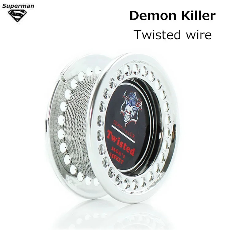 2pcs/lot Original Demon Killer Twisted wire 15 Feet and Organic cotton wick for DIY RDA RBA E Cig tank Atomizer Coil
2pcs/lot Original Demon Killer Twisted wire 15 Feet and Organic cotton wick for DIY RDA RBA E Cig tank Atomizer Coil