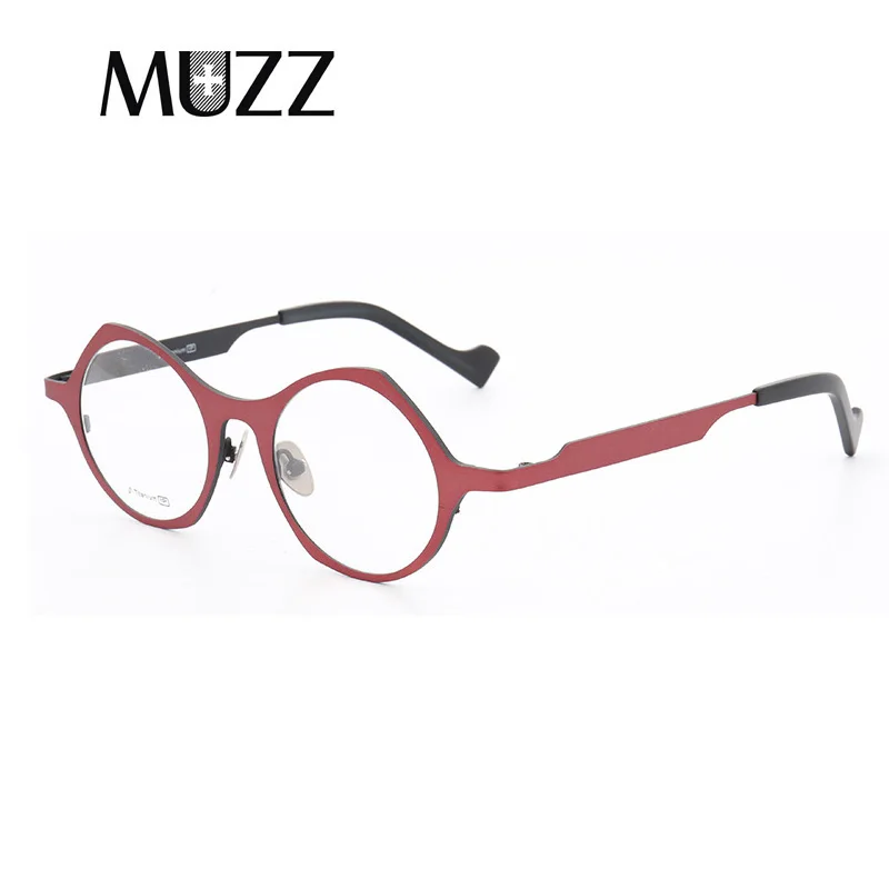 MUZZ Unisex Pure Titanium Frames Women Optical Irregular Super Small full rim Eyeglasses Frame high myopia Prescription Glasses
MUZZ Unisex Pure Titanium Frames Women Optical Irregular Super Small full rim Eyeglasses Frame high myopia Prescription Glasses