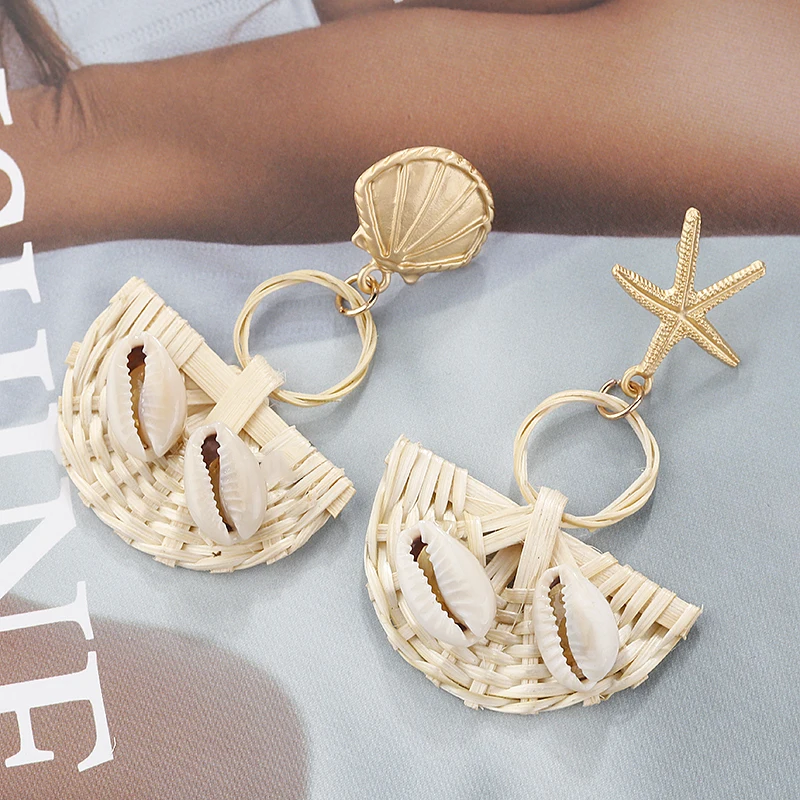 Flashbuy Summer Nutural Shell Drop Earrings For Women Geometric Bohemia Handmade Wooden Earrings Fashion Jewelry Accessories
Flashbuy Summer Nutural Shell Drop Earrings For Women Geometric Bohemia Handmade Wooden Earrings Fashion Jewelry Accessories