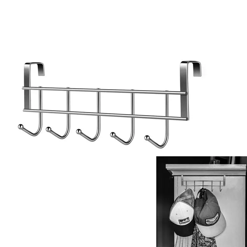 OUNONA Stainless Steel Cabinet Back Hool Towel Door Hooks Wall Mounted Bath Kitchen Cleaning Cloth Hook Hanger with 5 Hooks
OUNONA Stainless Steel Cabinet Back Hool Towel Door Hooks Wall Mounted Bath Kitchen Cleaning Cloth Hook Hanger with 5 Hooks