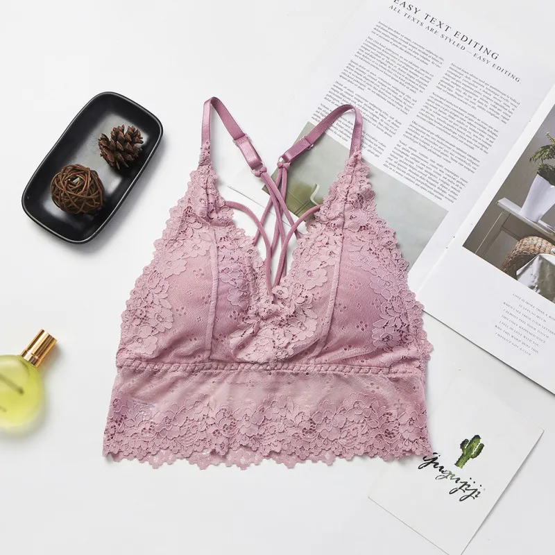 Women Padded Solid Color BraPush Up Bra Lace Sexy Lace Bras Embroidered Sling V-Neck Beauty Back Tube Top
Women Padded Solid Color BraPush Up Bra Lace Sexy Lace Bras Embroidered Sling V-Neck Beauty Back Tube Top
