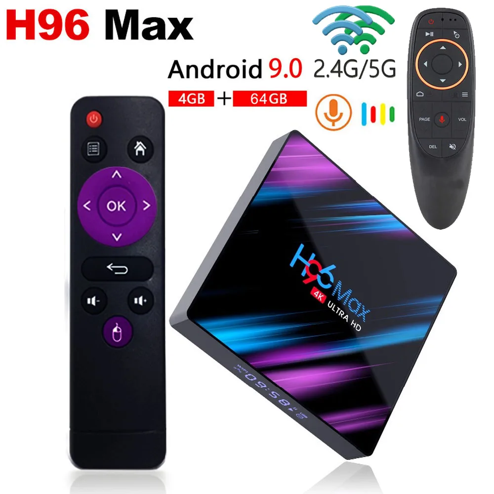 H96 MAX Android 9.0 TV Box Rockchip RK3318 4GB RAM 64GB 32GB H.265 Media player 4K Google Voice Assistant Netflix Youtube TV Box
H96 MAX Android 9.0 TV Box Rockchip RK3318 4GB RAM 64GB 32GB H.265 Media player 4K Google Voice Assistant Netflix Youtube TV Box