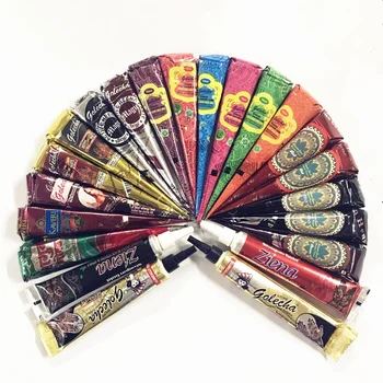 Mehndi Golecha Henna tattoo Party Black Red Brown 22pcs Natural Organic Waterproof Henna Cones Paste Fake Tattoo paint Body Art
Mehndi Golecha Henna tattoo Party Black Red Brown 22pcs Natural Organic Waterproof Henna Cones Paste Fake Tattoo paint Body Art
