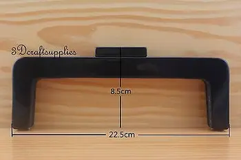 Purse frame 8 1/2 inch x 3 3/5 inch ( 22.5 cm x 8.5cm ) Acrylic Resin black M56G
Purse frame 8 1/2 inch x 3 3/5 inch ( 22.5 cm x 8.5cm ) Acrylic Resin black M56G