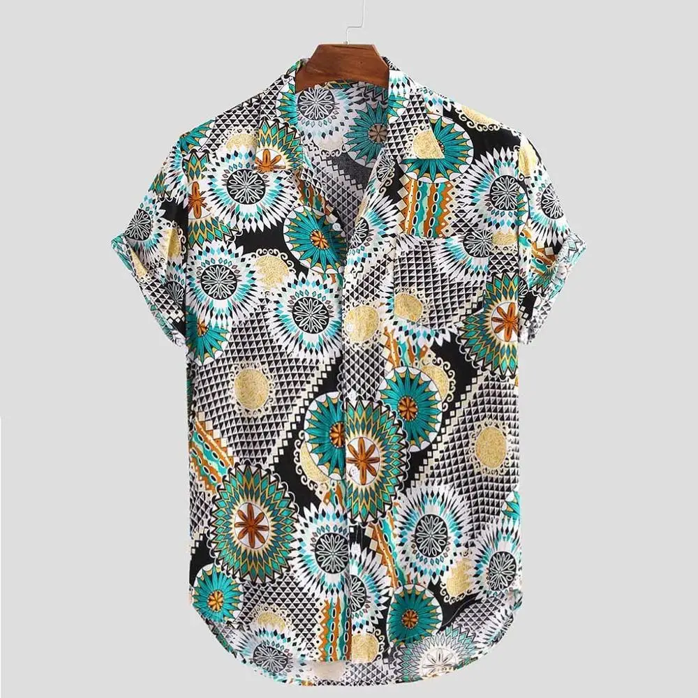 Men's Shirts Tops Printed Stand V Neck Collar Turn-down Collar Bohemian Beach Party Short Sleeve Loose Shirts Dropship#0711
Men's Shirts Tops Printed Stand V Neck Collar Turn-down Collar Bohemian Beach Party Short Sleeve Loose Shirts Dropship#0711