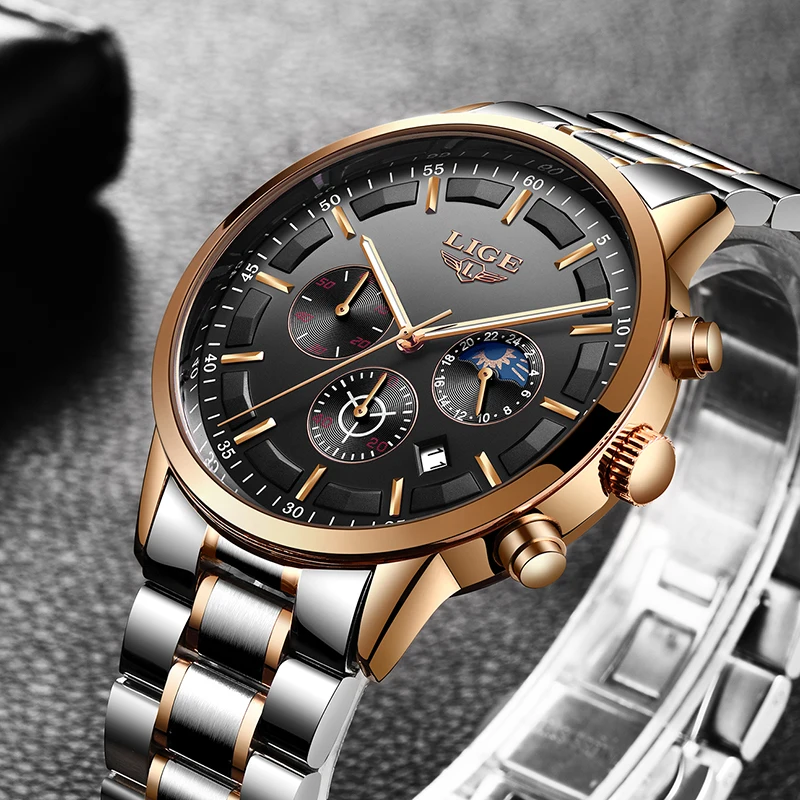 LIGE New Mens Watches Top Brand Luxury Men's Fashion Business Watch Men Casual Quartz Waterproof Wrist watch relogio masculino
LIGE New Mens Watches Top Brand Luxury Men's Fashion Business Watch Men Casual Quartz Waterproof Wrist watch relogio masculino