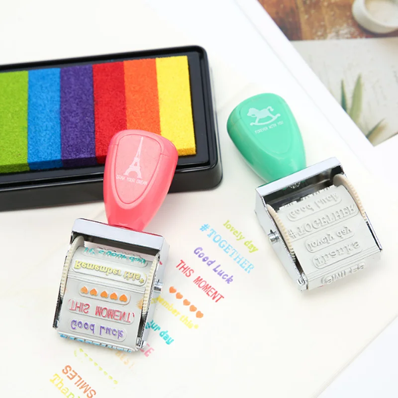 1 Pcs/set Creative Draw Your Dream Colorful Time Roller Stamp Diary DIY Stamp Set Student Prize Promotional Gift Stationery
1 Pcs/set Creative Draw Your Dream Colorful Time Roller Stamp Diary DIY Stamp Set Student Prize Promotional Gift Stationery