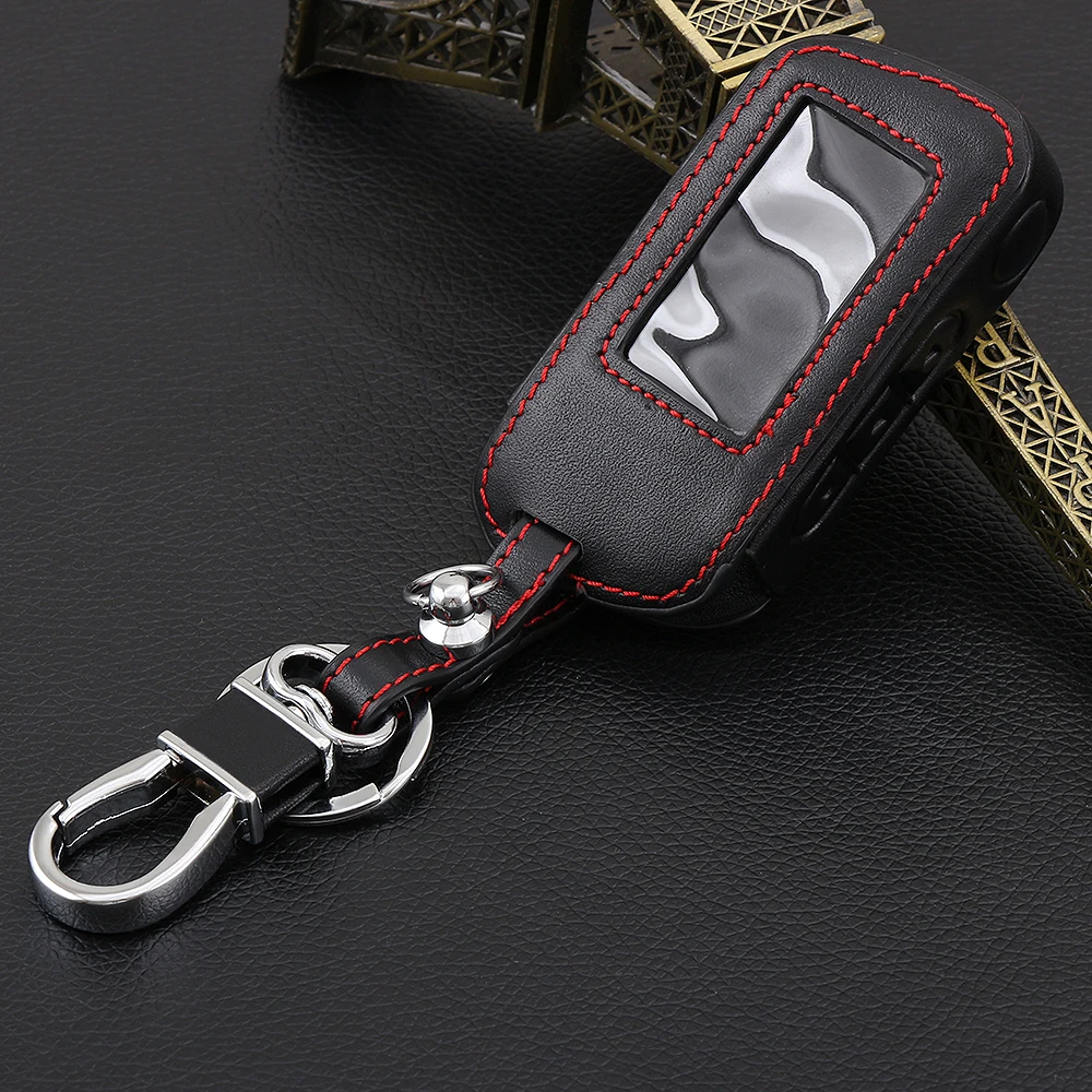 Leather Key Case Keychain For Starline A93 A63 Two Way Car Alarm Key Cover Key Fob Pocket Skin Remote Controller Key Chain
Leather Key Case Keychain For Starline A93 A63 Two Way Car Alarm Key Cover Key Fob Pocket Skin Remote Controller Key Chain