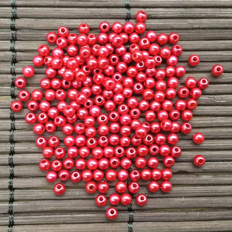 Attachment beads and imitation jewelry making 3 mm straight hole red circle plastic pearl jewelry beads 3500pcs
Attachment beads and imitation jewelry making 3 mm straight hole red circle plastic pearl jewelry beads 3500pcs