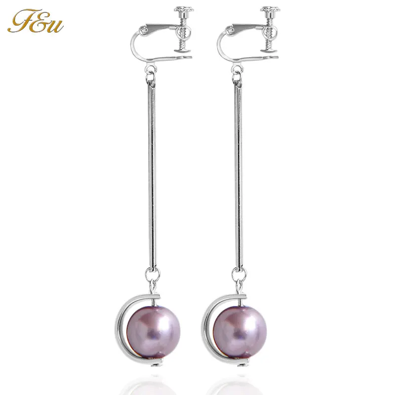 F&U Silver Color New Arrival Fashion Trendy Purple Pearl Elegant Dangle Earrings for Women Bijoux
F&U Silver Color New Arrival Fashion Trendy Purple Pearl Elegant Dangle Earrings for Women Bijoux
