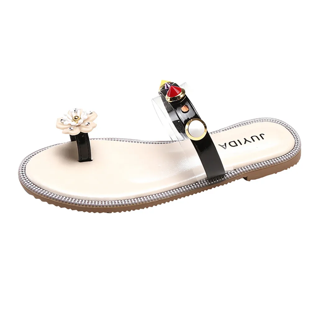 SAGACE Women Sandals Rhinestone Flat Beach Girls Lady Open-Toe Flower Round Head Casual Summer Plastic Pearl Sandals 2019
SAGACE Women Sandals Rhinestone Flat Beach Girls Lady Open-Toe Flower Round Head Casual Summer Plastic Pearl Sandals 2019