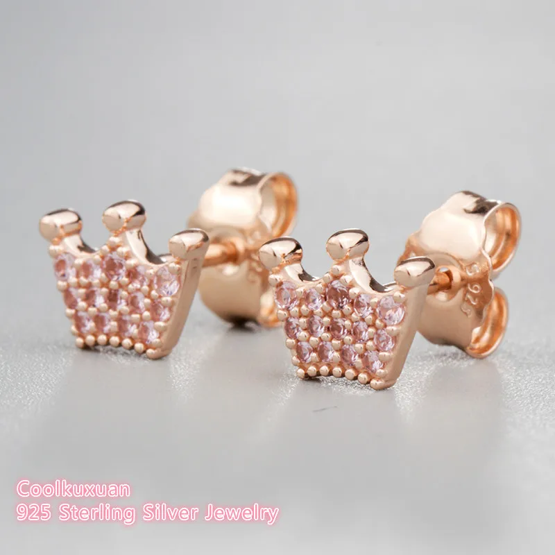 2019 new Spring Original 100% 925 Sterling Silver Pink Enchanted Crowns Stud Earrings, Rose & Pink for Women Fine Jewelry
2019 new Spring Original 100% 925 Sterling Silver Pink Enchanted Crowns Stud Earrings, Rose & Pink for Women Fine Jewelry