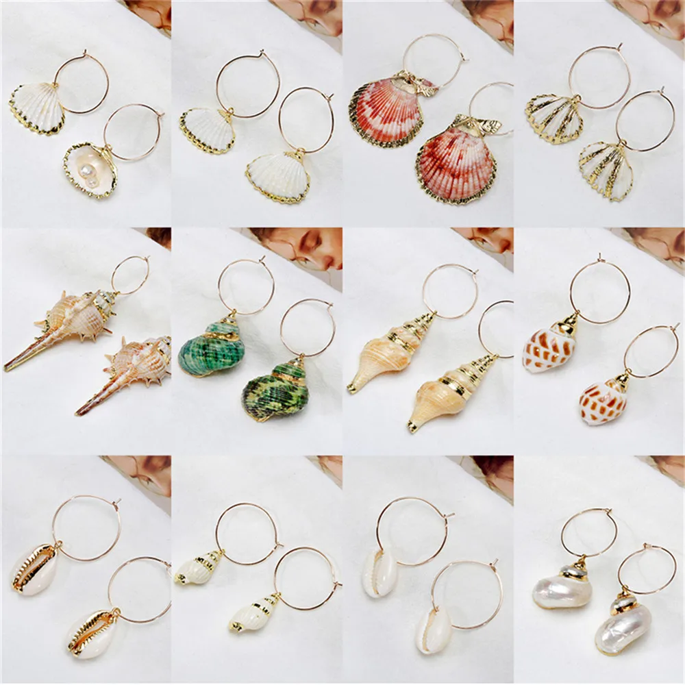 SOHOT New Boho Shell Conch Cowrie Pendant Women Hoop Earrings Natural Beach Sea Ocean Party Charming Holiday Jewelry Bijoux Gift
SOHOT New Boho Shell Conch Cowrie Pendant Women Hoop Earrings Natural Beach Sea Ocean Party Charming Holiday Jewelry Bijoux Gift