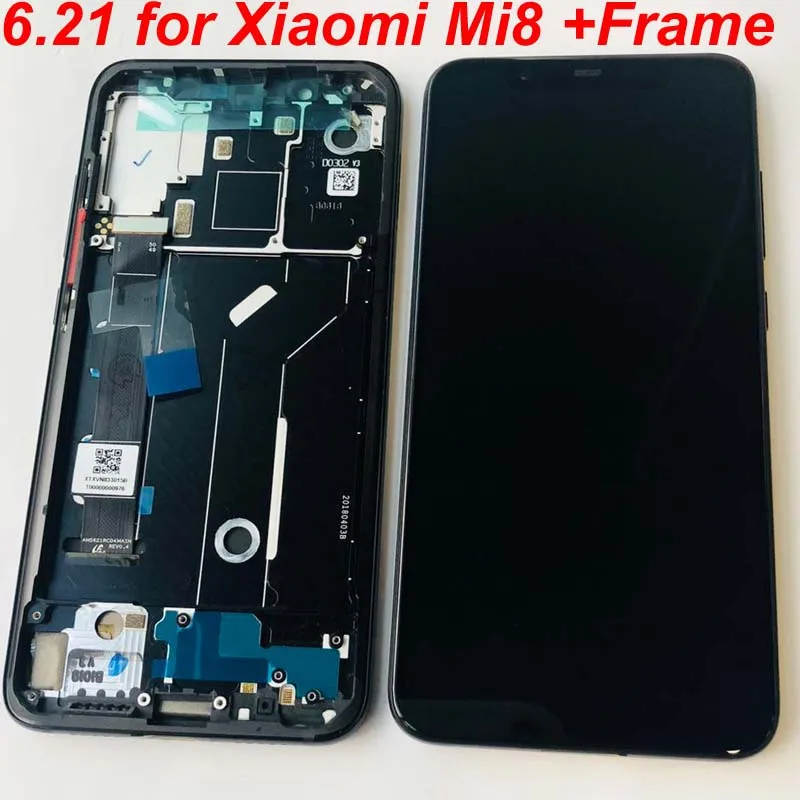 Original For 6.21" Xiaomi Mi8 Mi 8 MI8 supor Amoled LCD screen display+Touch panel Digitizer with frame M1803E1A M1803E1C M1803E
Original For 6.21" Xiaomi Mi8 Mi 8 MI8 supor Amoled LCD screen display+Touch panel Digitizer with frame M1803E1A M1803E1C M1803E