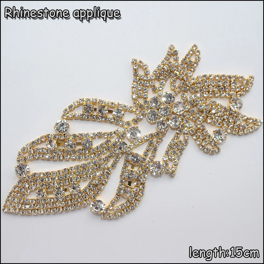 Hot Sew on rhinestones 1pcs 15cm gold base shiny crystal strass flatback glue on rhinestones applique diy for dress shoes bags
Hot Sew on rhinestones 1pcs 15cm gold base shiny crystal strass flatback glue on rhinestones applique diy for dress shoes bags