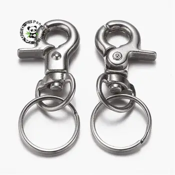 100pcs Alloy Swivel Lanyard Snap Hook Lobster Claw Clasps Jewelry Making Supplies Bag Key chain DIY Findings
100pcs Alloy Swivel Lanyard Snap Hook Lobster Claw Clasps Jewelry Making Supplies Bag Key chain DIY Findings