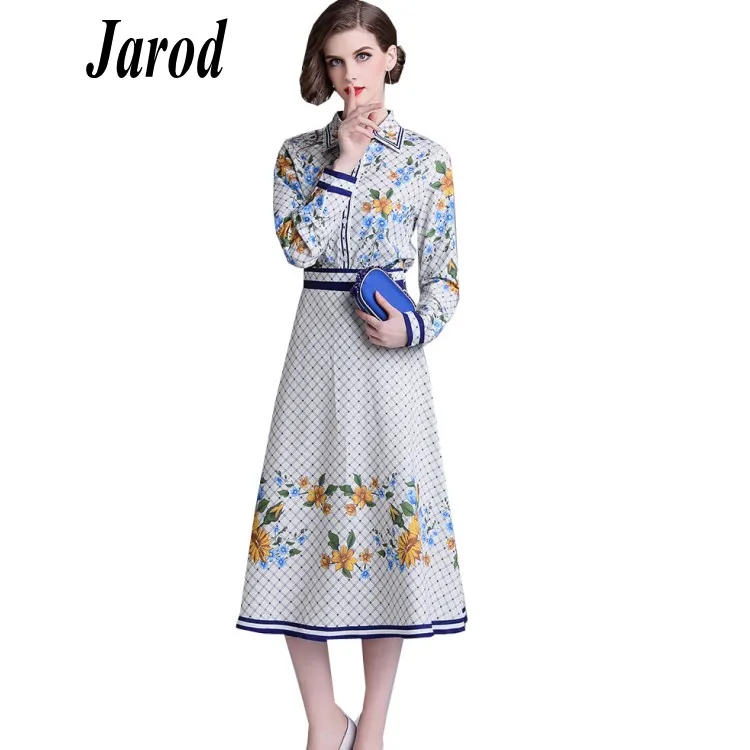 Runway Designer Suits Set Women's Elegant Flowers Print long Sleeve Turn down Collar Blouses tops+High waist Skirt Two Piece Set
Runway Designer Suits Set Women's Elegant Flowers Print long Sleeve Turn down Collar Blouses tops+High waist Skirt Two Piece Set