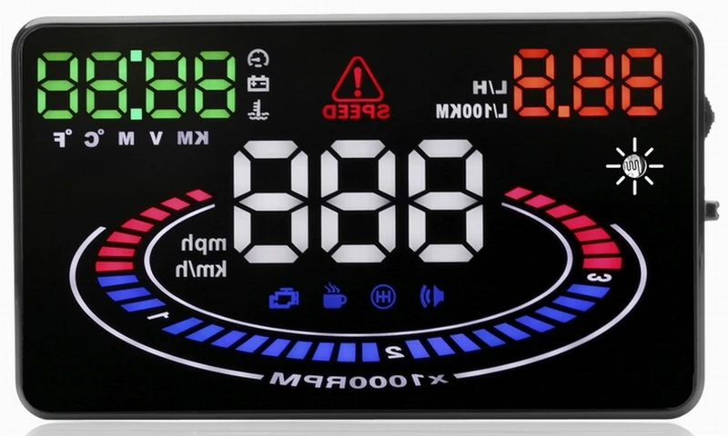 Ouchuangbo E300 5.5 inch OBDII EUOBD HUD car head up display Multi-color engine rotational speed low voltage alarm
Ouchuangbo E300 5.5 inch OBDII EUOBD HUD car head up display Multi-color engine rotational speed low voltage alarm