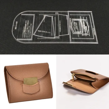 Handmamde Wallet Acrylic Template Leather Pattern DIY Hobby Leathercraft Sewing Pattern Stencils 14x10.5x2cm
Handmamde Wallet Acrylic Template Leather Pattern DIY Hobby Leathercraft Sewing Pattern Stencils 14x10.5x2cm