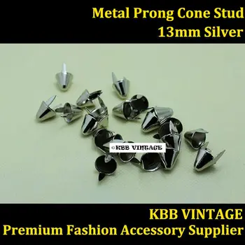 200pc Metal Punk Studs Gothic Cone Studs Rock DIY Studs UK-77 Silver 12mm 
200pc Metal Punk Studs Gothic Cone Studs Rock DIY Studs UK-77 Silver 12mm