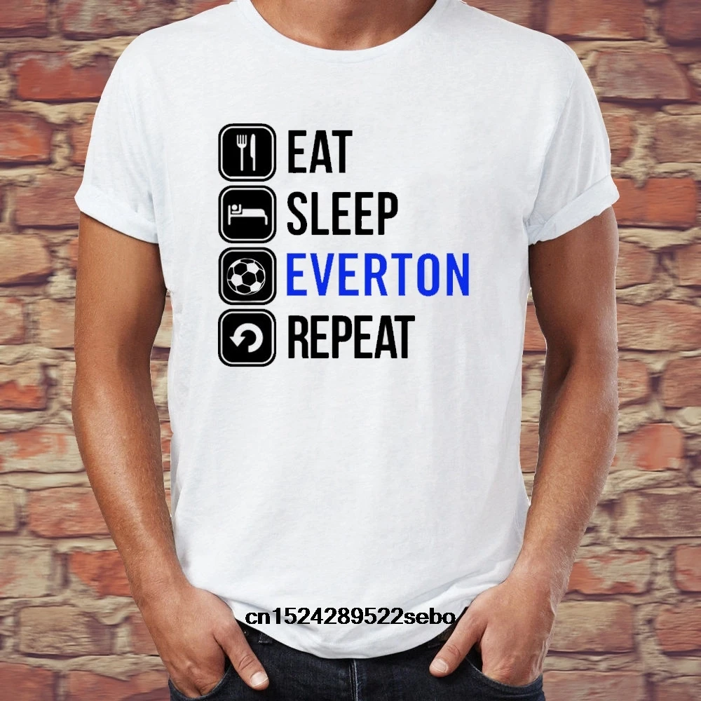 Men Round Neck T Shirts Eat Sleep Everton Man Fashion Cotton Tops White Size S-4XL women
Men Round Neck T Shirts Eat Sleep Everton Man Fashion Cotton Tops White Size S-4XL women