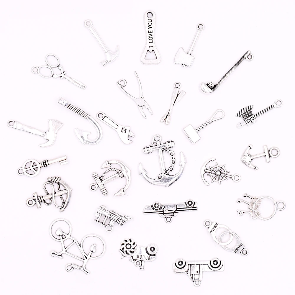 All Tools Handware Pendants Axe Hammer Cars Locomotive Charms for Jewelry Making DIY Bracelets Charms for Novelty Jewelry Crafts
All Tools Handware Pendants Axe Hammer Cars Locomotive Charms for Jewelry Making DIY Bracelets Charms for Novelty Jewelry Crafts