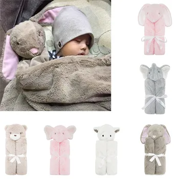 Cute Baby Blankets Infant Kids Rabbit Soft Warm Wool Swaddle Kids Double-layer Animal Head Velvet Children Sleeping Bag Blanket
Cute Baby Blankets Infant Kids Rabbit Soft Warm Wool Swaddle Kids Double-layer Animal Head Velvet Children Sleeping Bag Blanket