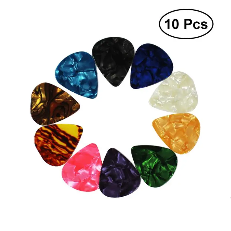 10pcs 0.46mm 0.71mm 0.96mm Guitar Picks Colorful Shining Guitar Picks for Guitar Bass Ukulele Mandolin Banjo (Color mixing)
10pcs 0.46mm 0.71mm 0.96mm Guitar Picks Colorful Shining Guitar Picks for Guitar Bass Ukulele Mandolin Banjo (Color mixing)