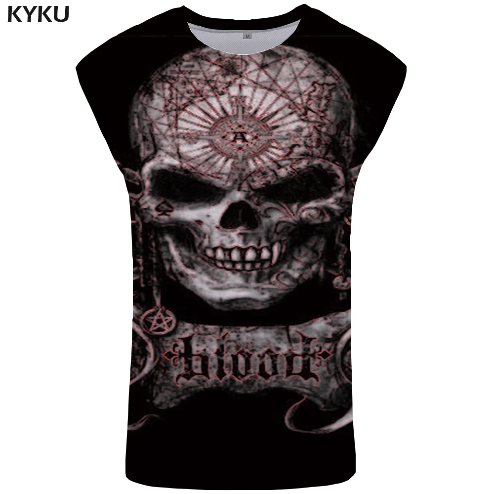 KYKU Skull Tank Top Women Rock Summer Top Punk Ladies Tops Hip Hop Singlet Gothic Plus Size Woman Clothes Womens Clothing Short
KYKU Skull Tank Top Women Rock Summer Top Punk Ladies Tops Hip Hop Singlet Gothic Plus Size Woman Clothes Womens Clothing Short