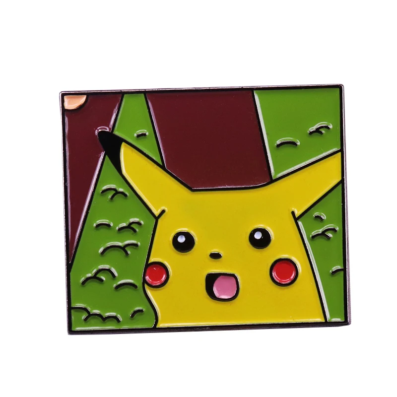 Surprised woodland Pikachu lapel pin Pokemon inspired viral meme brooch pop hat backpack accessory
Surprised woodland Pikachu lapel pin Pokemon inspired viral meme brooch pop hat backpack accessory
