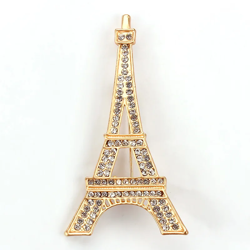 WEIMANJINGDIAN Crystal Eiffel Tower Brooch Costume Jewelry in Gold and Silver Colors
WEIMANJINGDIAN Crystal Eiffel Tower Brooch Costume Jewelry in Gold and Silver Colors