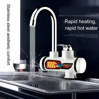 Kitchen Faucet Instant Tankless Electric Hot Water Heater Instant Tankless Cold Heating Tap Water Heater With LED Instantaneous
Kitchen Faucet Instant Tankless Electric Hot Water Heater Instant Tankless Cold Heating Tap Water Heater With LED Instantaneous