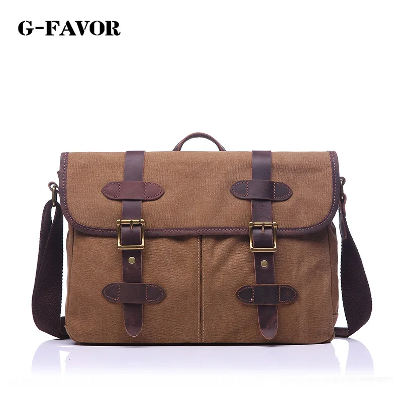Male Vintage Canvas Briefcase Leather Handbag Tote Endland Style Men Messenger Bags Shoulder Laptop Bag Military Leisure bag 
Male Vintage Canvas Briefcase Leather Handbag Tote Endland Style Men Messenger Bags Shoulder Laptop Bag Military Leisure bag