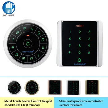 RFID Access Control Keypad Standalone Wiegand 26/34 Card Reader IP65 Waterproof with Touch Metal Keyboard for Door Lock System
RFID Access Control Keypad Standalone Wiegand 26/34 Card Reader IP65 Waterproof with Touch Metal Keyboard for Door Lock System