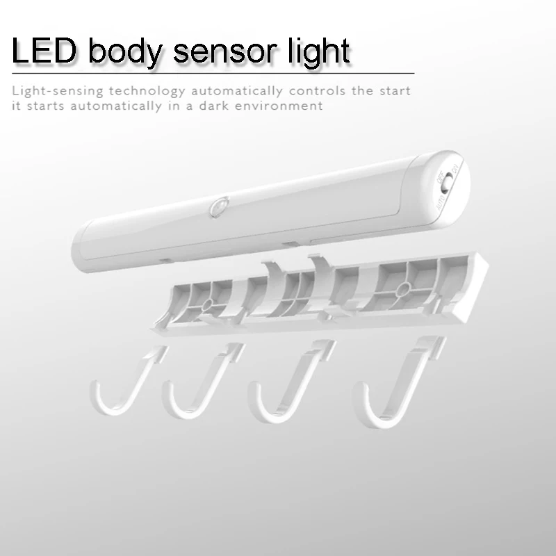 LED Light Human Body Sensor Induction Hook Closet Cabinet Corridor Home Bedroom JA55
LED Light Human Body Sensor Induction Hook Closet Cabinet Corridor Home Bedroom JA55