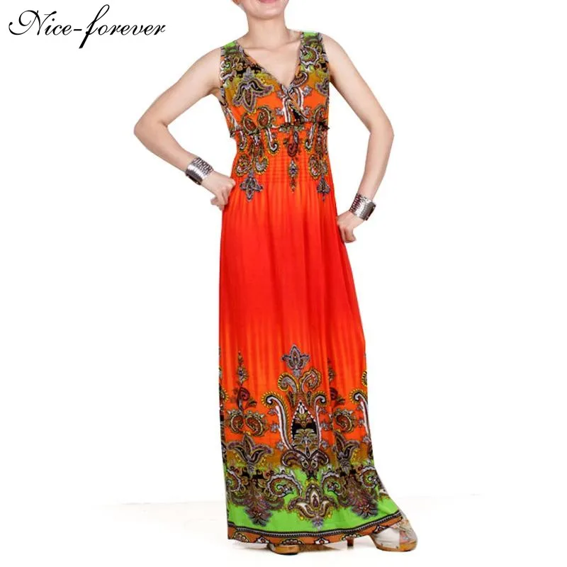 Nice-forever Vintage Ladies Bohemian Women Chic Sleeveless Loose Gradient Ramp Floral Print Ankle-Length Maxi Dress 002
Nice-forever Vintage Ladies Bohemian Women Chic Sleeveless Loose Gradient Ramp Floral Print Ankle-Length Maxi Dress 002