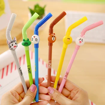 1 X kawaii Straw Animals cartoon gel pen stationery writing pens canetas material escolar office school supplies papelaria
1 X kawaii Straw Animals cartoon gel pen stationery writing pens canetas material escolar office school supplies papelaria