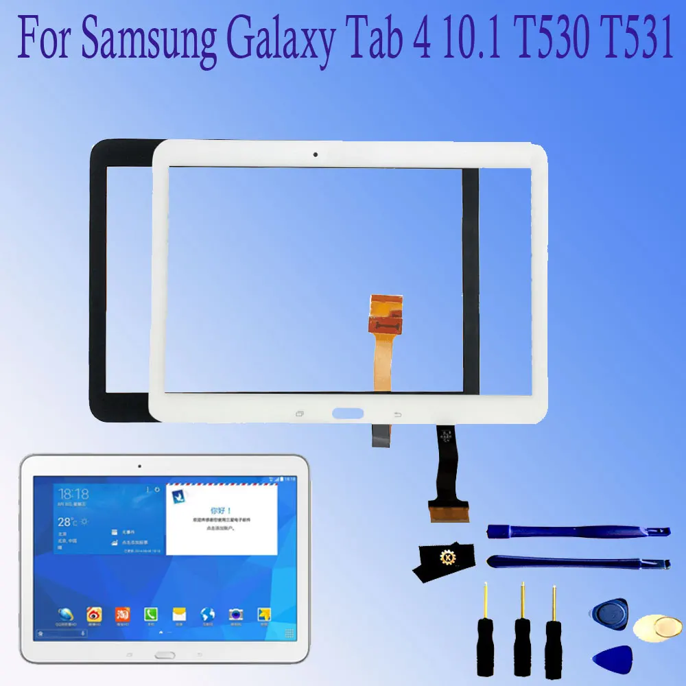 For Samsung GALAXY Tab 4 10.1" T530 T531 T535 SM-T530 Touch Screen Digitizer Glass Sensor Panel Tablet PC Replacement
For Samsung GALAXY Tab 4 10.1" T530 T531 T535 SM-T530 Touch Screen Digitizer Glass Sensor Panel Tablet PC Replacement